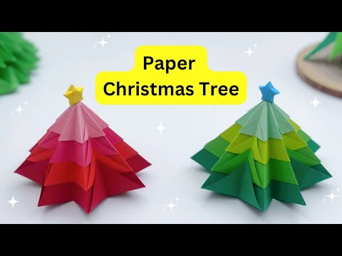 How To Make Easy Paper Christmas Tree  For Kids / Nursery Craft Ideas /Paper Craft Easy/ KIDS crafts