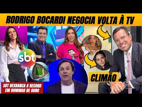 💣 Bocardi negocia volta à TV + SBT desbanca a Record em domingo de ouro + Rixa Virgínia X Bruna