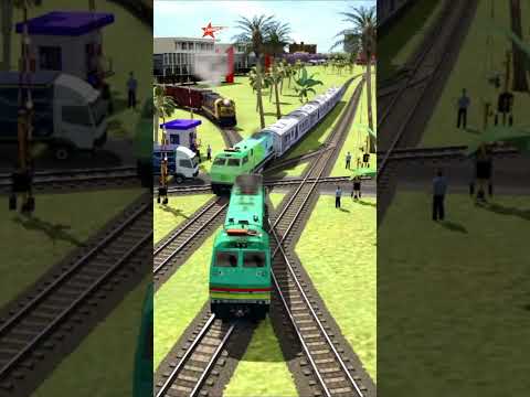 Kereta Api Cepat CC201 Melintasi Persilangan Dan Persusulan #train #indianrailways #railway