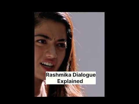 Animal Movie Rashmika dialogue meaning explained#bollywood #ranbirkapoor#animalmovie #bollywoodfacts