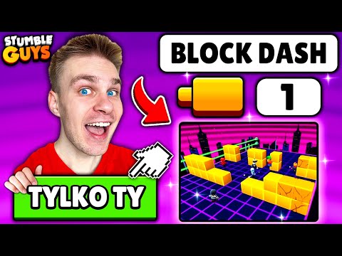 JAK ZAGRAĆ (SOLO) na BLOCK DASH i UCZYĆ się *SAVE i TRIKÓW* ⚠️ [SPOSÓB DZIAŁA] w Stumble Guys! 😱