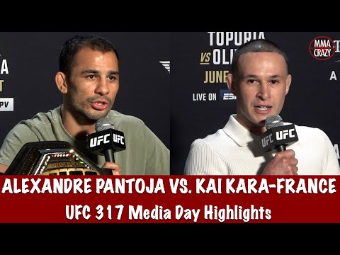UFC 317: Alexandre Pantoja & Kai Kara France Media Day Highlights