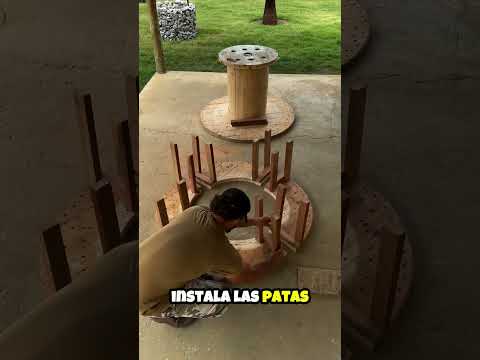 Este chico transform贸 un carrete de cable en algo maravilloso