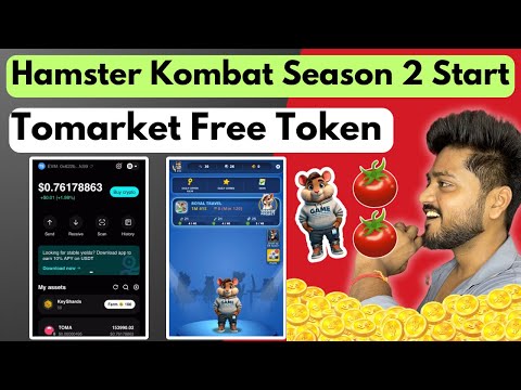 Hamster Kombat Season 2 Start 🔥 Full Guide | Tomarket Airdrop Free Token Claim In Bitget Exchange ✅