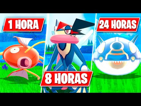 24 HORAS como LIDER de TIPO AGUA en POKÉMON ❗💦