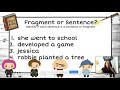 Exploring Sentences and Fragments