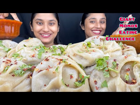 Uncut Giant Momos Eating Challenge|Momos Challenge |Food Challenge