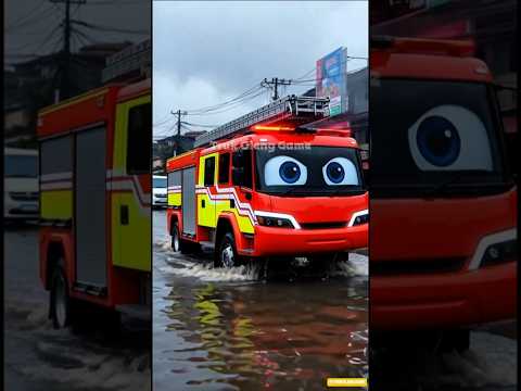 wow😮 truk scania, damkar, fire truck, bus "horn sound" variations, lorry, xe tải nhảy 014