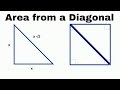 Understanding the Area of a Square with a Given Diagonal