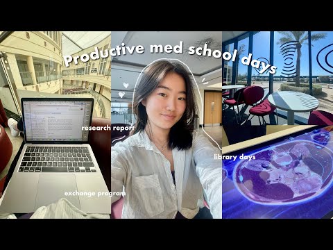 STUDY VLOG| med student, productive days in my life, GI system, writing my research report, cooking