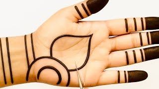 Rakhi Special Easy Simple Front hand Mehndi design | टिप्स और ट्रिक्स के साथ आसान मेंहदी डिज़ाइन |