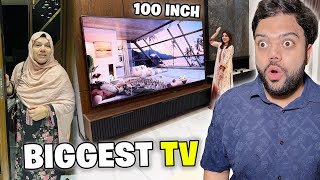 I Bought the Biggest 100 Inch TV 😱 | Mama Ki New House Mein Entry 😍