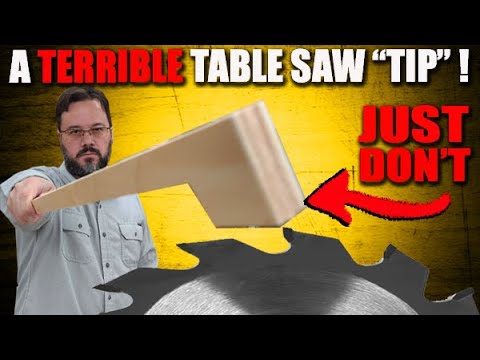 Do you use one of these with your table saw? STOP IMMEDIATELY!