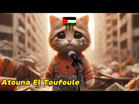 Kucing Imut Nyanyi Atuna Tufuli dengan Lirik Lagu Palestina🇵🇸🇵🇸