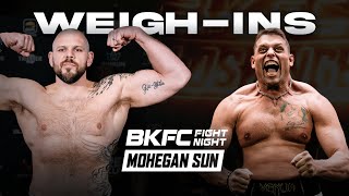 BKFC FIGHT NIGHT MOHEGAN SUN Weigh-In | LIVE!