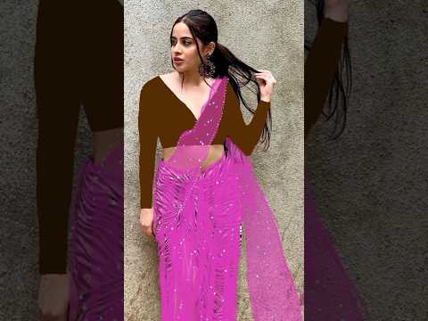 urfijaved in pink saree