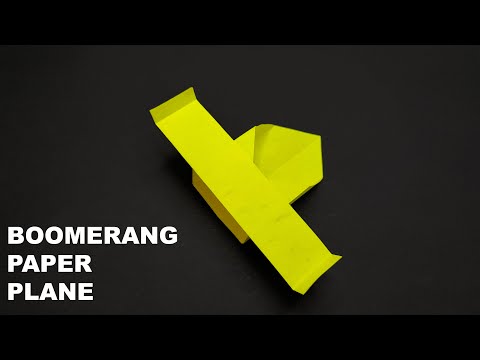 Folding a boomerang paper plane, 100% of you did it wrong