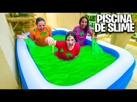 FIZEMOS A MELHOR SLIME NA PISCINA DE TODAS!