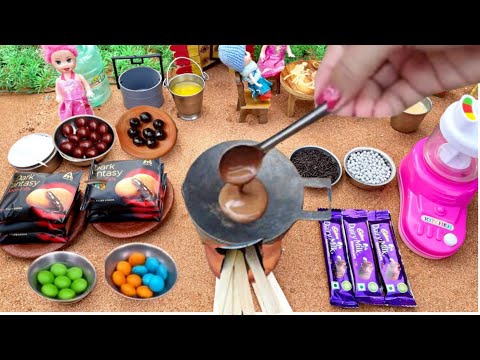 Miniature All Chocoate Recipe || All Chocolate Cake || Chocolate Dosa || Dairy Milk Chocolate Dosa