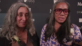 Geeta Gandbhir and Alisa Payne on the 19th Annual WIF Oscars® Nominee Celebration Red Carpet