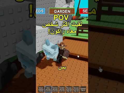 اكثر شخص معاه راكون💀🤯!  #روبلوكس