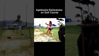 Agnieszka Radwanska on Golf Course!