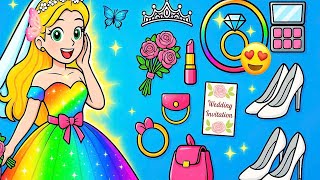 [🐾paper dolls🐾] Rich vs Poor Princess Rapunzel Makeup & Dress Design In Prom - Rapunzel Family