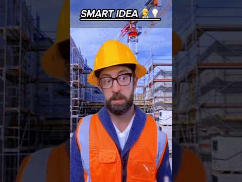SMART IDEA 👷💯💡 #workers #work #job #smart #construction #viralvideo #shorts