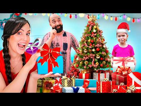 COMPETENCIA de REGALOS 🎁 Quién Tuvo Más Suerte? 🎄 Sandra Cires Art y Familia