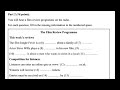 Film and Competition Knowledge Assessment