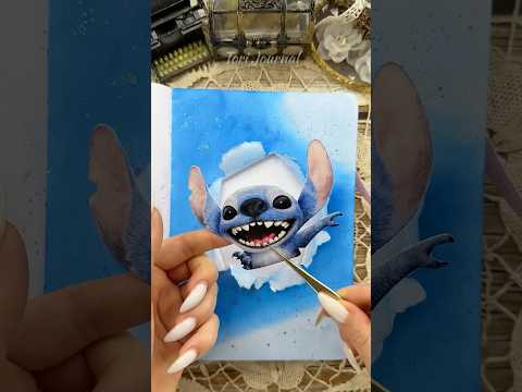 ASMR journal Lilo & Stitch๐บ๐ด๐๐๏ธ๐ฉต|#asmr #scrapbooking #stitch #journal #disney #diy #journaling