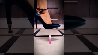 Just Me Stepping on Strange Things in Heels – And Loving It 👠💣 #CrushingThings