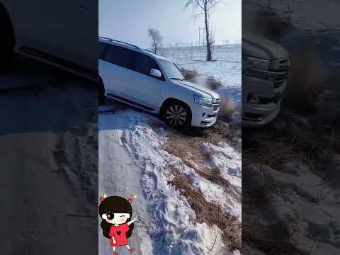 In the icy and snowy world, let me go. Let's have fun in the snow #shorts #car