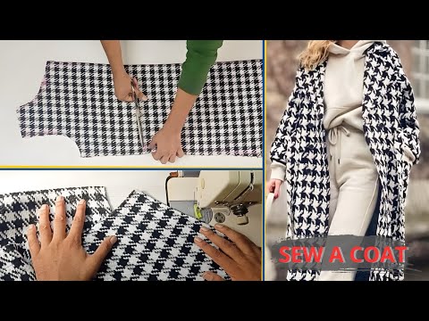 very easy sew a tailored coat with a modern twist