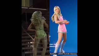 Sabrina Carpenter’s “Short n' Sweet Tour” x Fortnite Festival Taste emote side by side