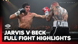 Brock IS BACK! 💥 Brock Jarvis v Sam Beck 🥊  |  Fight Highlights | Main Event | Fox Sports Australia
