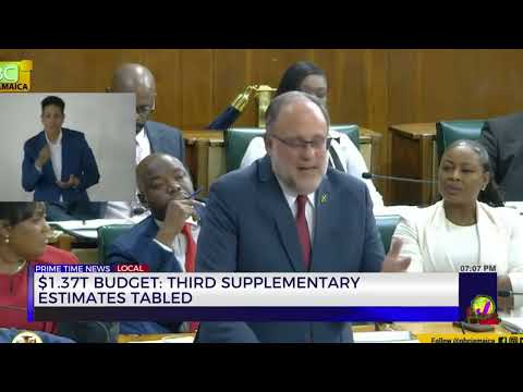 YouTube video thumbnail: $1.37T Budget: Third Supplementary Estimates Tabled