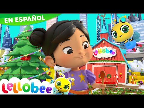 Fiesta Navideña en la granja 🎄🚜 | Caricaturas - Canciones Infantiles 🎵 | Lellobee