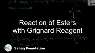 Reaction of Esters with Grignard Reagent