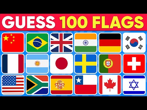 🌎 Guess the Country by the Flag Quiz 🚩  | Can You Guess 100 Flags?