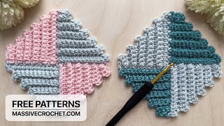 Crochet a VERY EASY & UNUSUAL Granny Square for Beginners! 👍