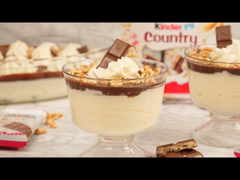 Kinder Country Dessert | Mascarponecreme mit Schokolade & Cerealien