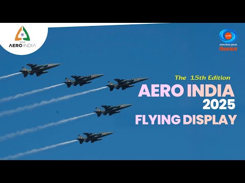 LIVE - Aero India 2025 | Flying Display on Day - 03 | Yelahanka Air Force Station, Bengaluru