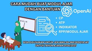 Cara buat RPP /Modul Ajar Untuk semua jenjang dari SD_MA sederajat