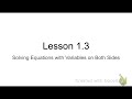Solving Equations and Volume Problems