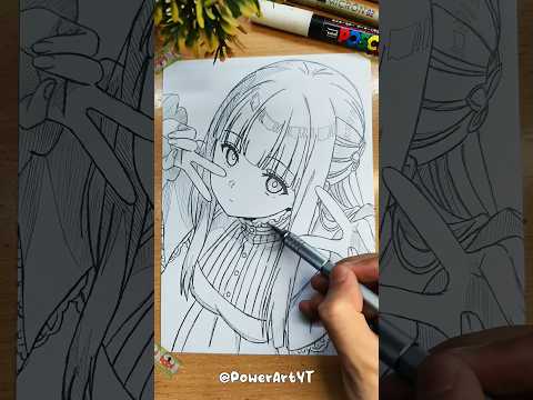 How to draw Fern Side Profile 3/4 ✨ 【イラストメイキング】  #メイキング #アナログ