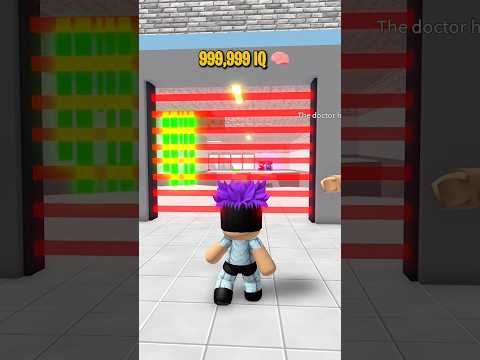 999,999 IQ escape THE HOSPITAL OBBY 🧠#roblox #shorts