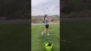 Working on better plane…tendencies creep in all the time. #practice #golf #shorts
