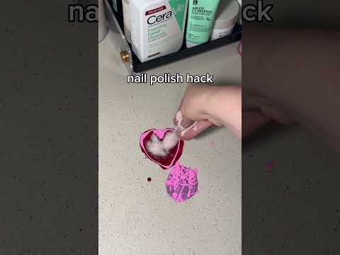 Perfect nail polish hack