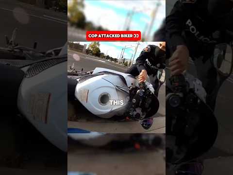 Cop attacked biker and slammed the bike on the ground ๐ | ๐ โโจ@Tacticalcuddleโฉย